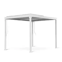 3x4 abnehmbare wasserdichte Pergola mit Lamellen