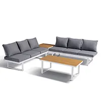 Sofagarnitur aus Aluminium