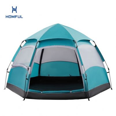 High Quality Waterproof Hexagonal Automatic Camping Tent