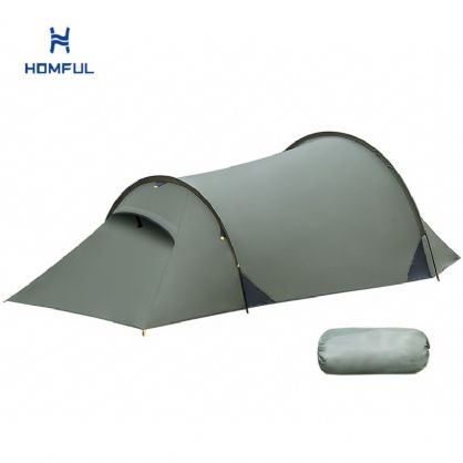Windproof Two-person Tunnel Camping Tent with Extra-large...