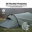 Windproof Two-person Tunnel Camping Tent with Extra-large Gear Storage Space - 60I23W