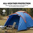 Mountaineering Hiking Waterproof Double Camping Tent Camping Tunnel Tent - 60I24G