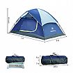 Leichtes Outdoor-Camping-Doppelschicht-Kuppelzelt - 60I21A