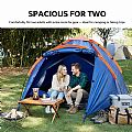Bergsteigen Wandern Wasserdichtes Doppel-Campingzelt Camping-Tunnelzelt - 60I24G