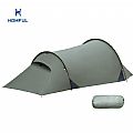 방풍 2인용 터널형 캠핑 텐트, 초대형 장비 보관 공간 포함 - 60I23W