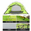 Outdoor Family Camping Flex Bow Canvas Tent - 60I07T