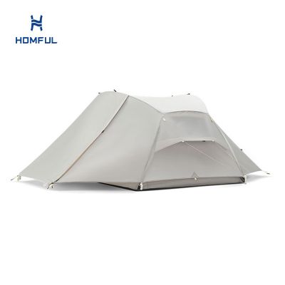 Two Persons Viewing Camping Tent