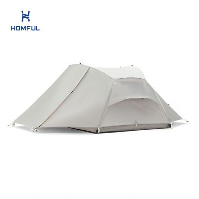 Two Persons Viewing Camping Tent