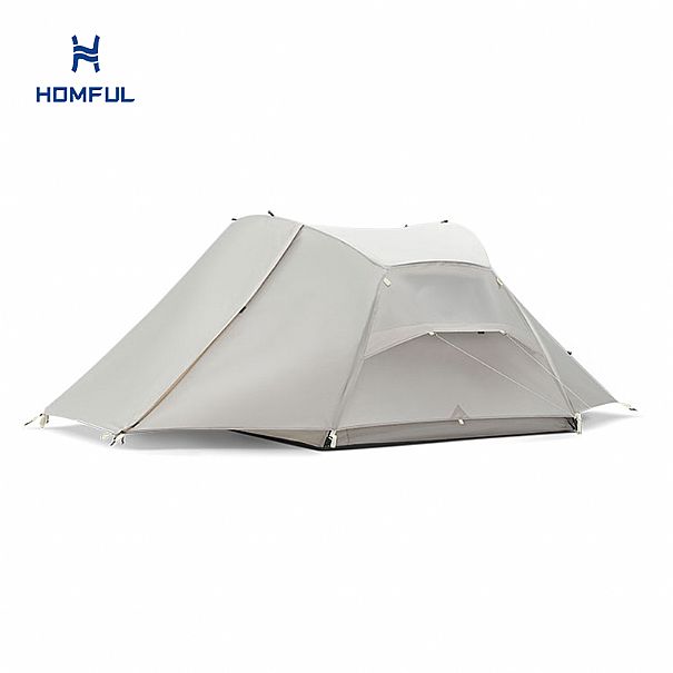 Two Persons Viewing Camping Tent