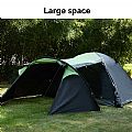 PU3000mm All-weather Waterproof 4-person Camping Tunnel Tent - 60I24F