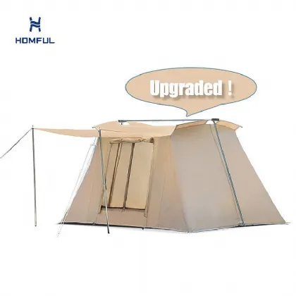 Outdoor Family Camping Flex Bow Canvas Tent