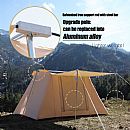 Outdoor Family Camping Flex Bow Canvas Tent - 60I29B