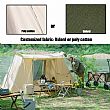 야외 가족 캠핑 플렉스 보우 캔버스 텐트 - 60I29B