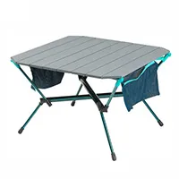 Klapptisch aus Aluminium mit Kreuzrahmen aus Aluminium