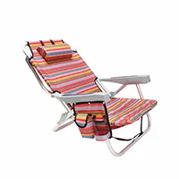 Silla de playa de aluminio con bolsa de hielo