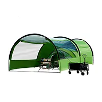 Tienda de campaña emergente con lona