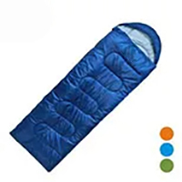 후드가있는 휴대용 야외 봉투 침낭