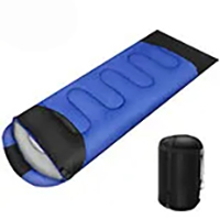 후드가있는 휴대용 따뜻한 침낭