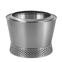 Pozo de fuego de acero sin humo para quemar leña