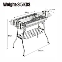 트롤리 흡연자 바베큐 그릴