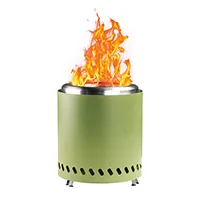 Grüne rauchfreie Feuerstelle für den Außenbereich