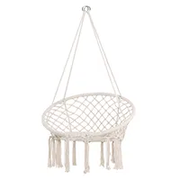 Silla hamaca macramé exterior + accesorios