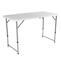 4FT Fold-in-half Table(Height adjustable)