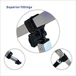 Toldo bimini de cuatro arcos de tubo cuadrado de aluminio Toldo bimini de cuatro arcos de tubo cuadrado de aluminio