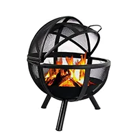 Round Wood Burning Fire Pit