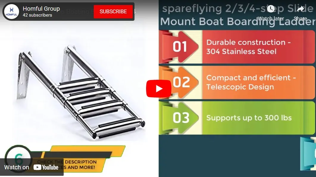 Boating: Sliding Step Boat Ladder