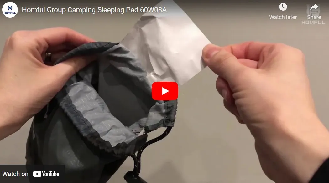 Cámping: Almohadilla inflable para dormir