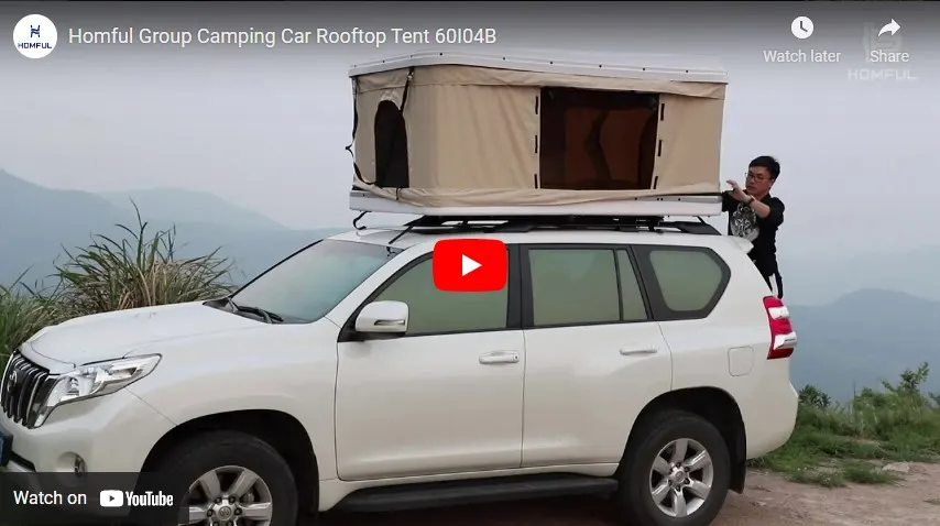 Cámping: Carpa en la azotea del autocaravana 60I04B