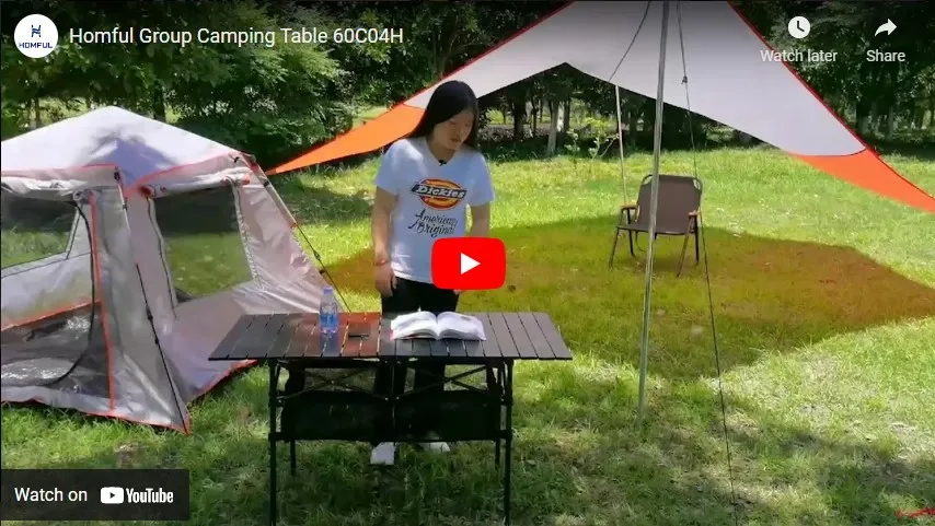 Cámping: Mesas de picnic de aluminio