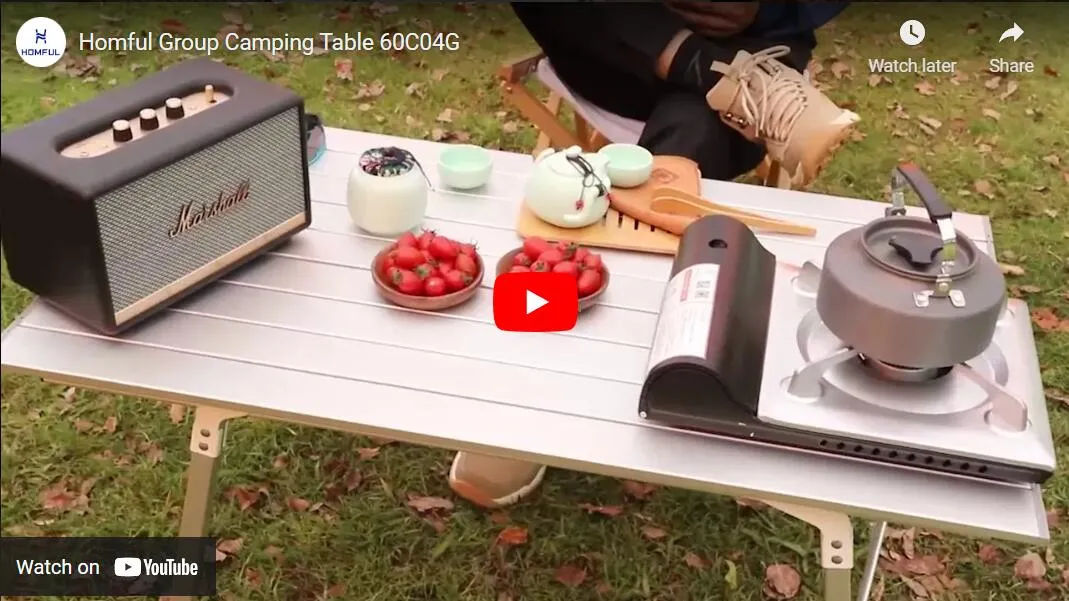 Camping: Picnic table