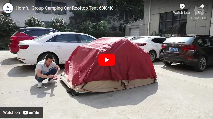 Cámping: Tienda de campaña en la azotea del coche 60I04K