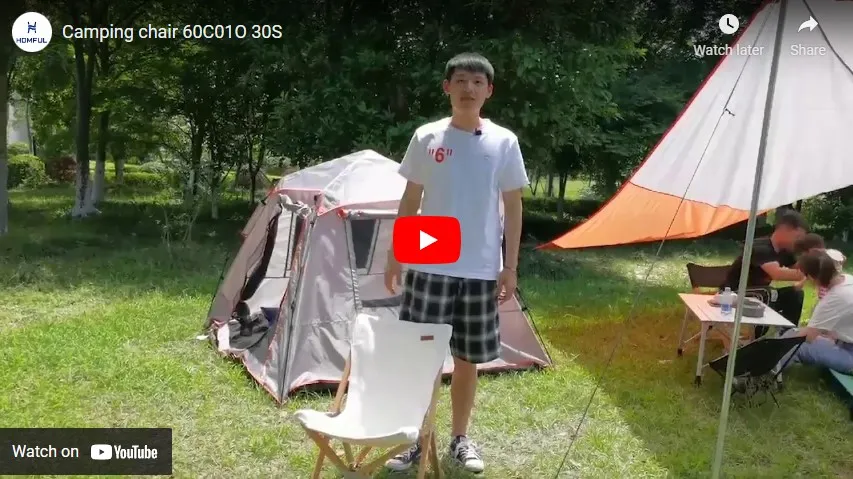 Camping: Wooden Folding Chair