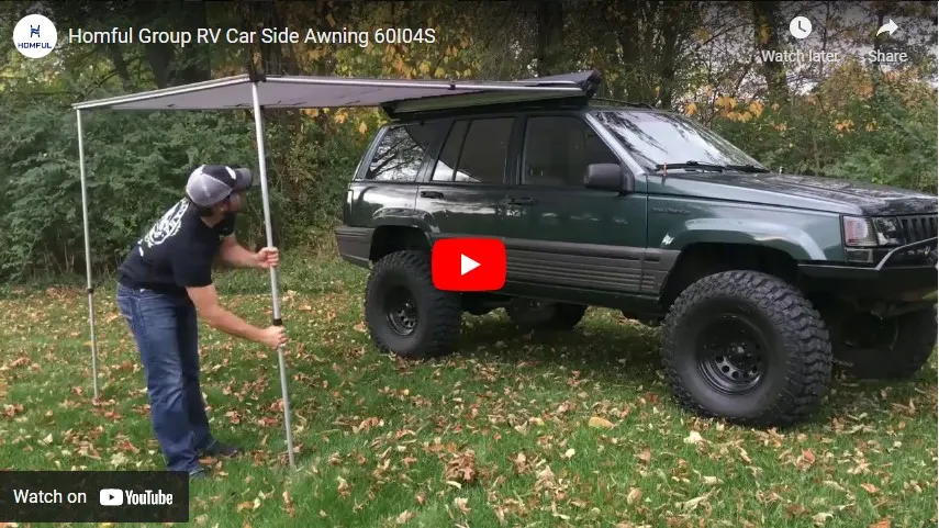 RV: Car Side Awning Installation