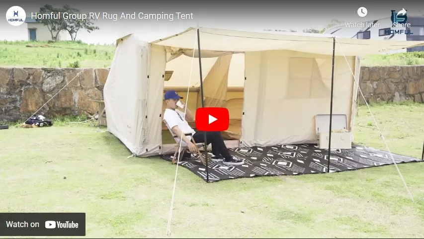 RV: Rug and Camping Tent