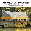 Lona impermeable para camping y playa con toldo para varias personas - 60I101