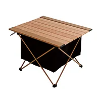 목제 탁상용 알루미늄 접이식 테이블