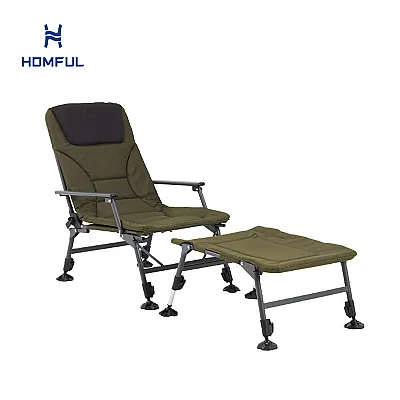 Multifunktionaler Outdoor-Klappstuhl mit Fußhocker
