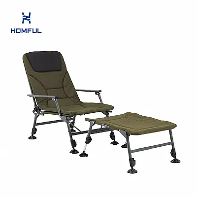 Multifunktionaler Outdoor-Klappstuhl mit Fußhocker