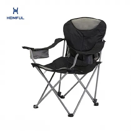 Lightweight Oversized Folding Armchair Camping Quad Chair