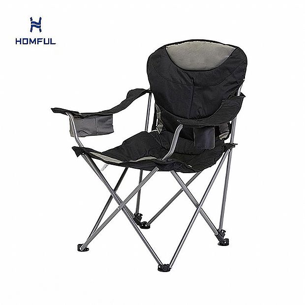 Lightweight Oversized Folding Armchair Camping Quad Chair