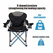Lightweight Oversized Folding Armchair Camping Quad Chair - 60C05U