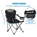 Lightweight Oversized Folding Armchair Camping Quad Chair - 60C05U