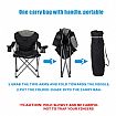 Lightweight Oversized Folding Armchair Camping Quad Chair - 60C05U
