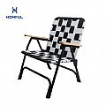 Nylon Strap Folding Chair with Armrest - 60C19P