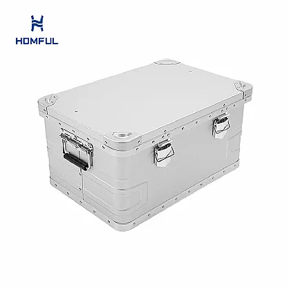 Caja de almacenamiento de aluminio para acampar al aire...