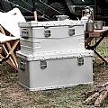 Caja de almacenamiento de aluminio para acampar al aire libre - 60Y04M